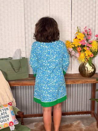 Mary Square Brenda Meadow Line Dress