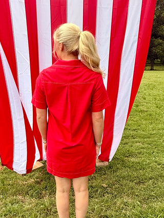 Sunset Stroll Shirt Dress