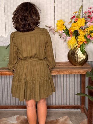 Olive Grove Shirt Dress