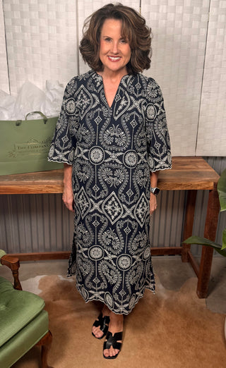 Southern Charm Embroidered Dress