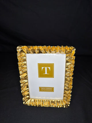 Gold Ruffles Frame