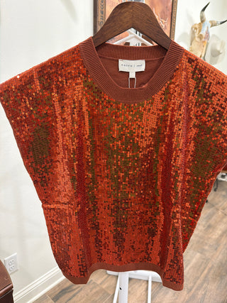 Entro Sequin Knit Sweater Vest