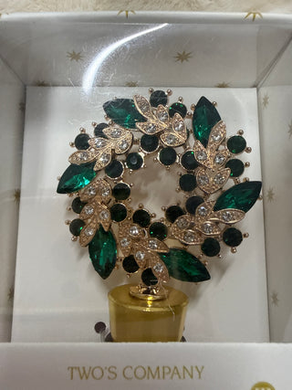 Holiday Wreath Bottle Stoppers