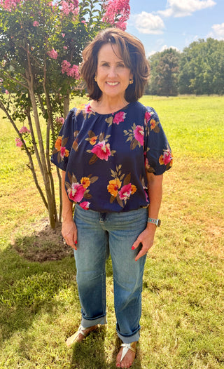 THML Flowy Moody Floral Top