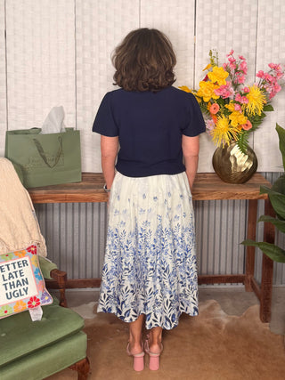 She & Sky Garden Bloom Skirt