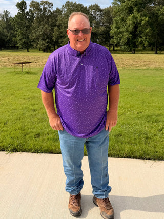 Purple Game Day Polo