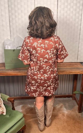 Wild Horse Zip Front Dress