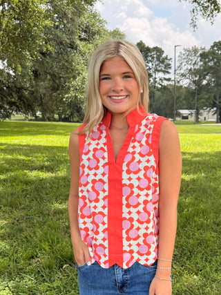 Retro Pop Petal Top