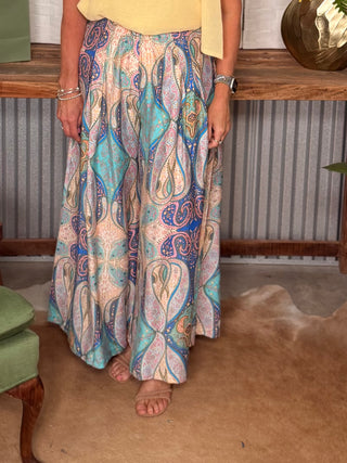 Umgee Coastal Paisley Breeze Pants