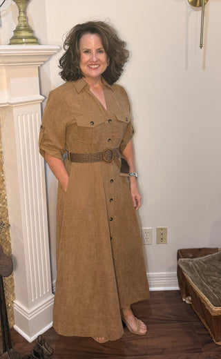 Entro Canyon Chic Belted Maxi Dress