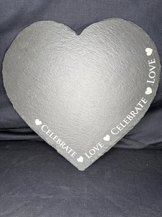 Slate Cheese Board - Love & Celebrate