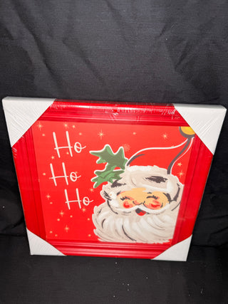 12 x 12 "HO, HO, HO" Framed Art