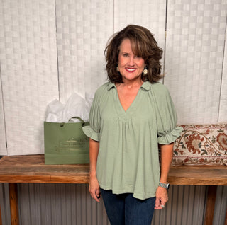 Umgee Soft Ruffle Top
