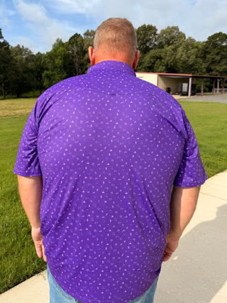 Purple Game Day Polo
