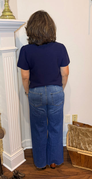Kut from the Kloth front pocket Raw Hem Denim
