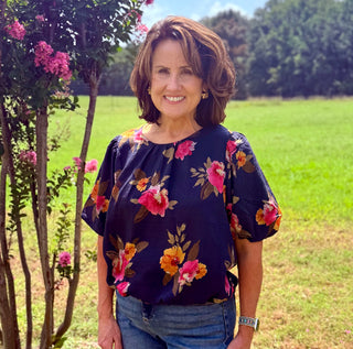 THML Flowy Moody Floral Top