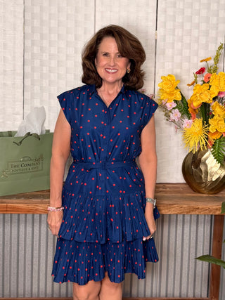 Midnight Confetti Tiered Dress