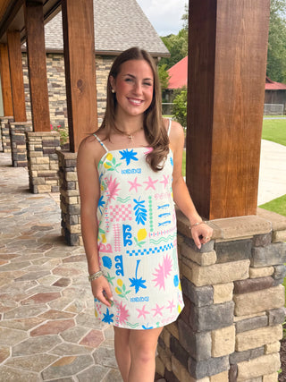 Santorini Summer Slip Dress