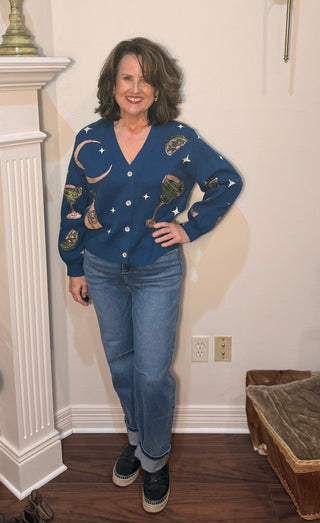 Queen of Sparkles Licensed Midnight Margarita Cardigan