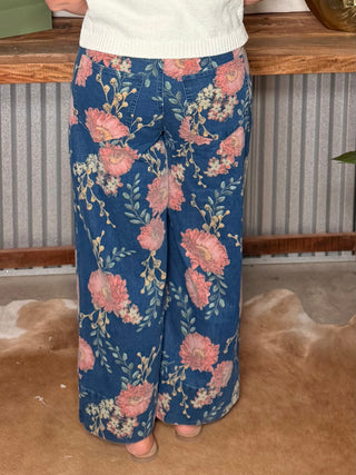 The Angie Floral HR Denim Jeans