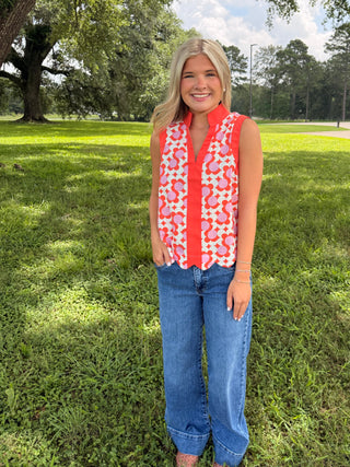 Retro Pop Petal Top