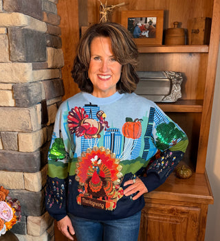 Queen of Sparkles Thanksgiving Parade Sweater