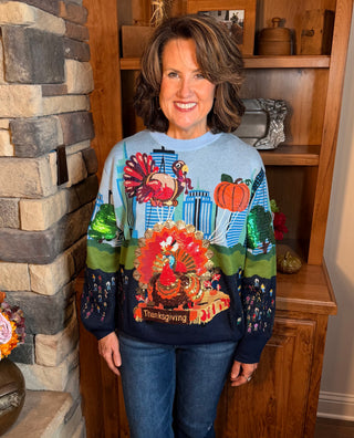 Queen of Sparkles Thanksgiving Parade Sweater