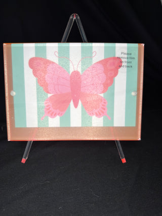 4x6 Easel Acrylic Photo Frame Pink