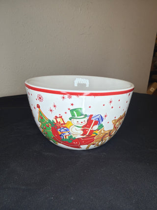 Retro Santa Ice Cream Bowl
