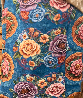 AnnieWear Floral Jacquard Mini Skirt