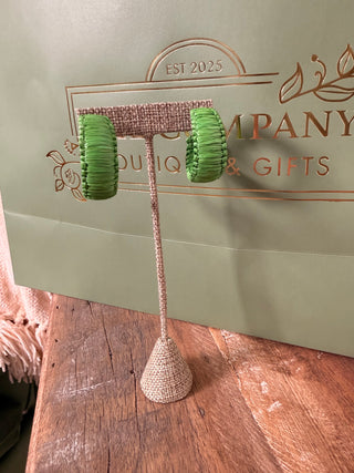 WW Green Raffia Hoop