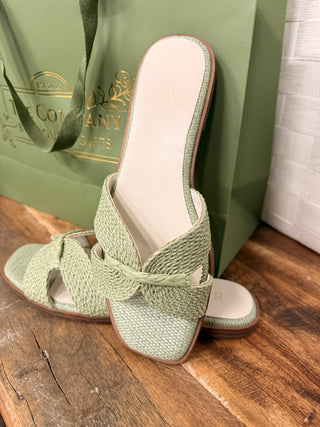 The Fatima Mint Butterfly Strap Slide