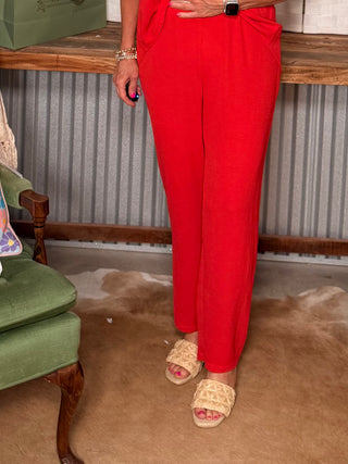 LILI Sidonio Effortless Wide Leg Tie Pants