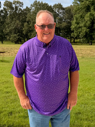 Purple Game Day Polo