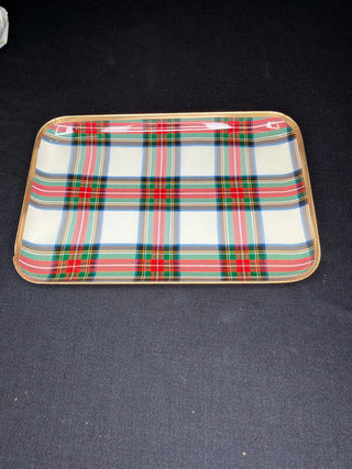 Tartan Metal Tray