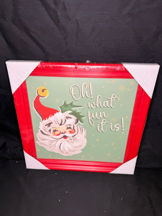 12 x 12 "Oh! What fun it is" Framed Art