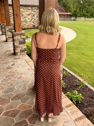 Polka Dot Midi Dress