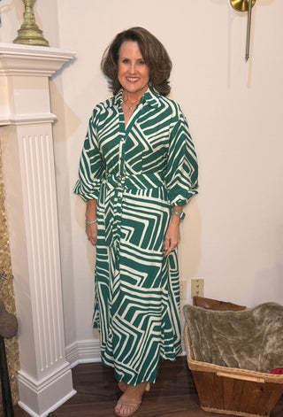 Entro Emerald Avenue Maxi Dress