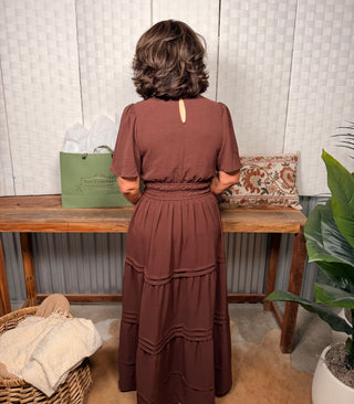 She + Sky Smocked Waist Maxi Dress