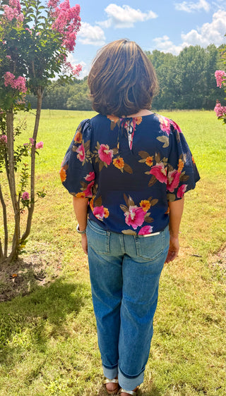 THML Flowy Moody Floral Top