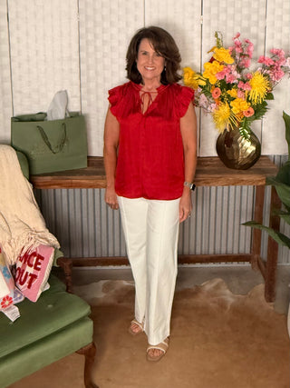 Current Air Scarlet Statement Top