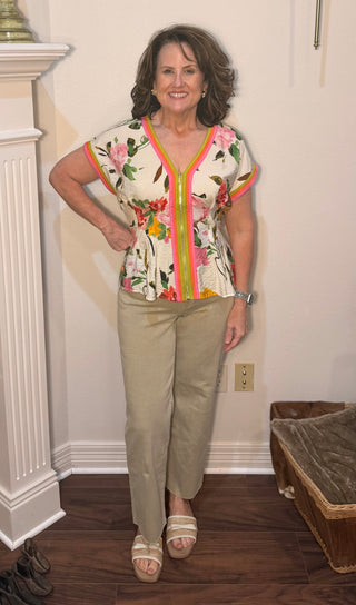 Kut from the Kloth Charlotte Oatmeal HR Jeans