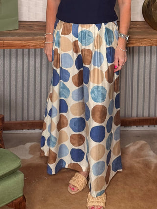 Coastal Dot Wide Leg Pants