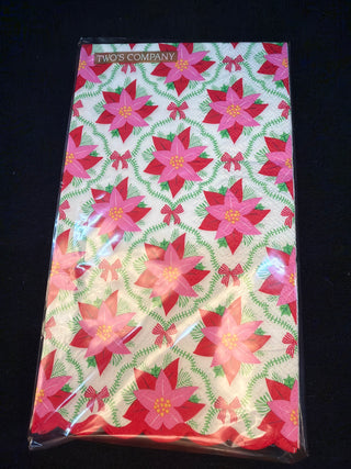 Poinsettia Hostess Napkins
