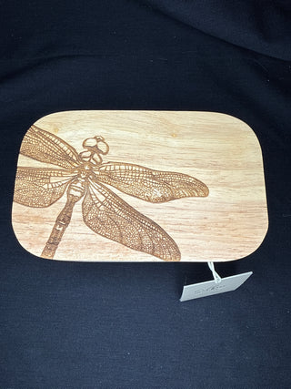 White Butter Dish with Dragonfly Lid
