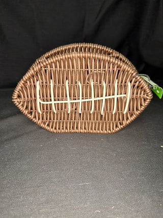 Game Day Faux Wicker Football Napkin Holder