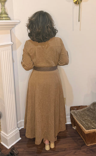 Entro Canyon Chic Belted Maxi Dress