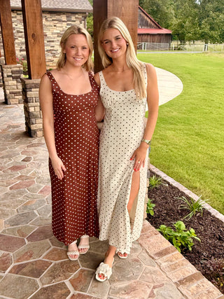 Polka Dot Midi Dress