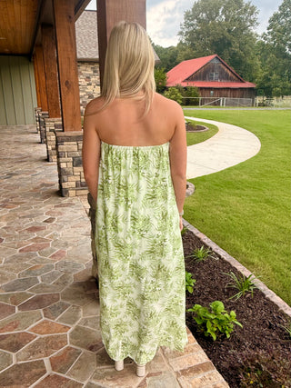 Sage Garden Breeze Midi Dress