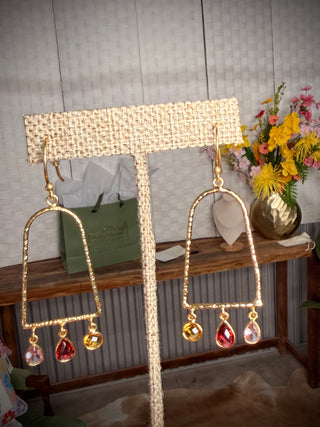 WW Stained Glass Earring